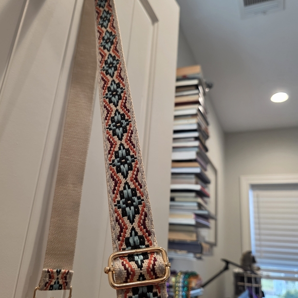 Bohemian Woven Strap with Gold Buckle For Handbag - New - Picture 2 of 8